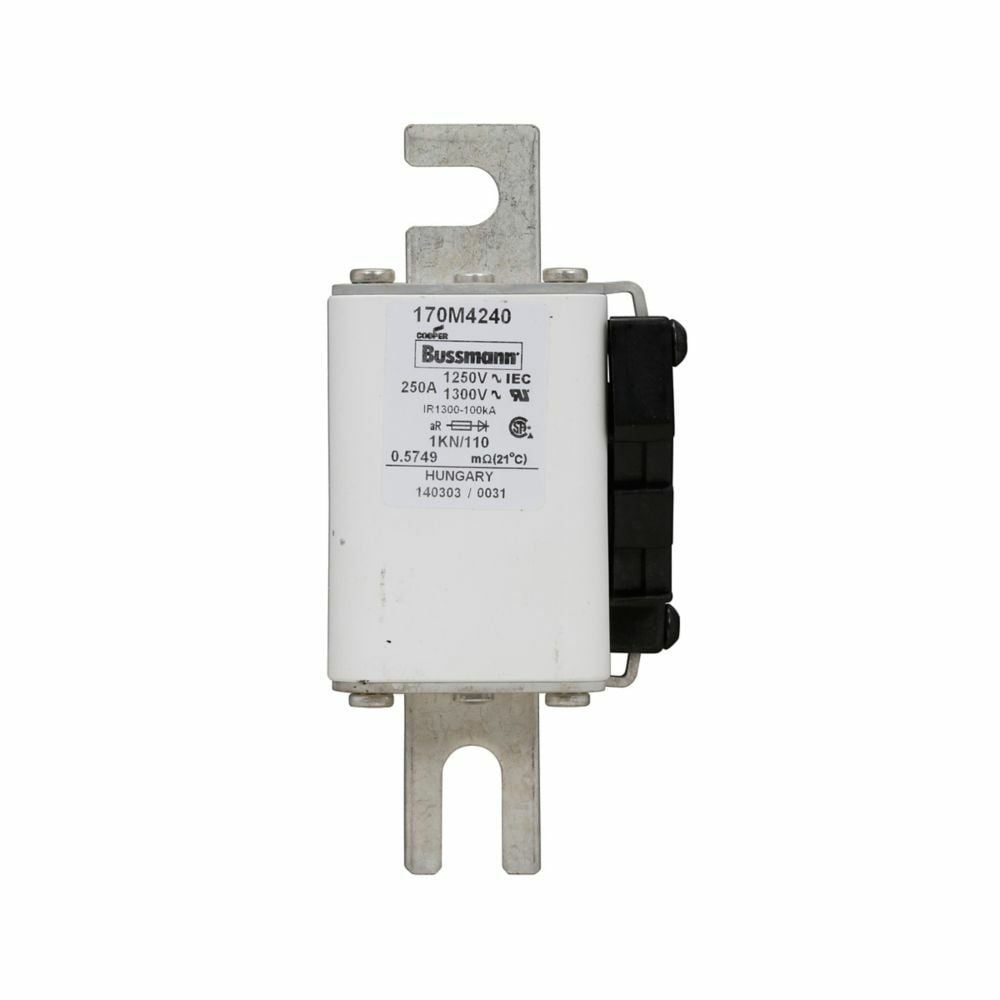 Fuse-link, high speed, 250 A, AC 1250 V, size 1, 53 x 69 x 138 mm, aR, DIN, IEC, single indicator