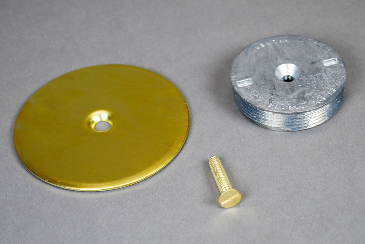 BLANKING PLATE 2IN IPS BRASS