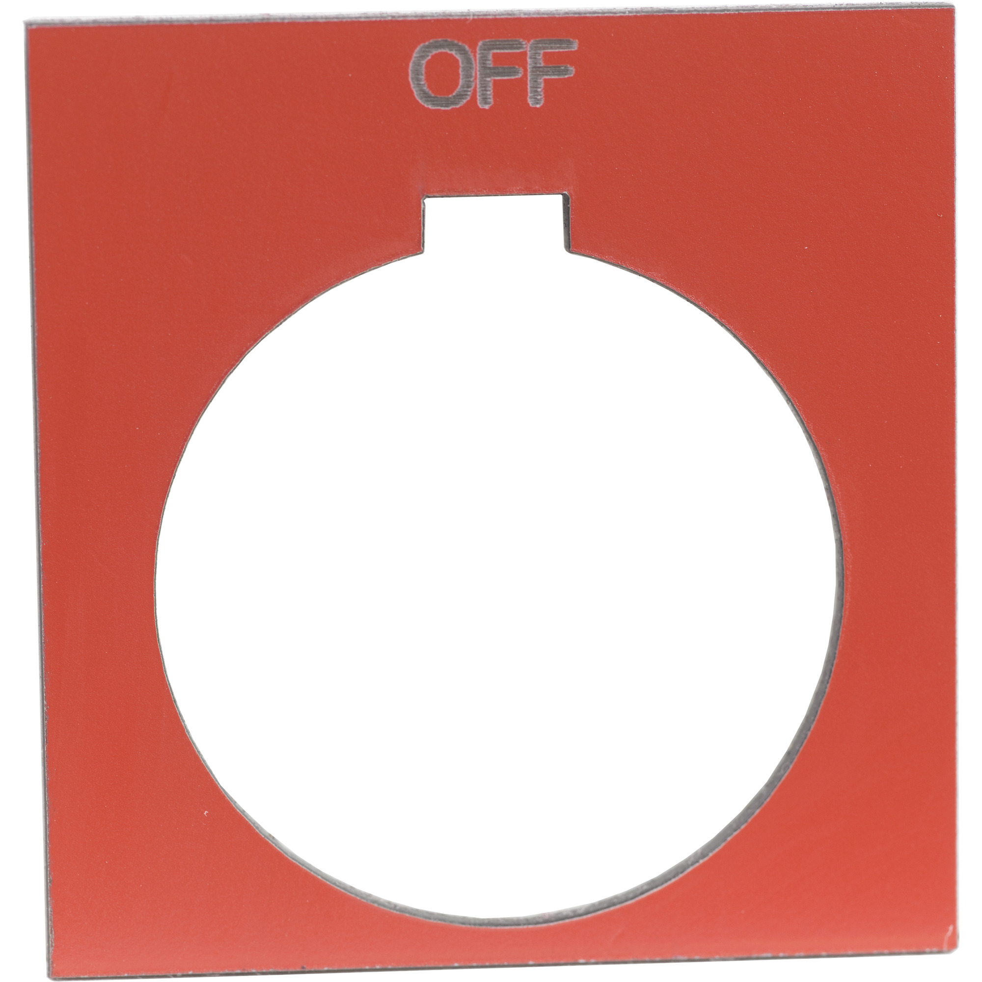 PUSH BUTTON LEGEND PLATE 30MM T-K