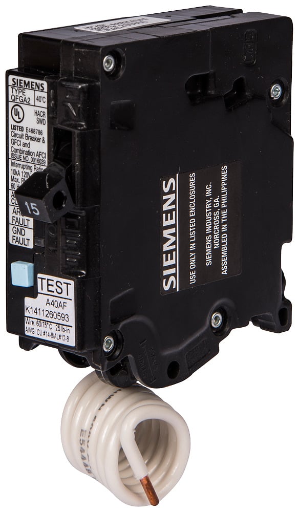  Low Voltage Residential Circuit Breakers Miniature Circuit Breakers AFCI - Combo AFCI 2-pole plug-on 10k and 22k are Circuit Protection Load Center Mains, Feeders, and Miniature Circuit Breakers. Type Combination Type AFCI StandardUL Listed Voltage Rating 120/240 Amperage Rating 20 Number Of Poles 2 OperatingTemperature 40