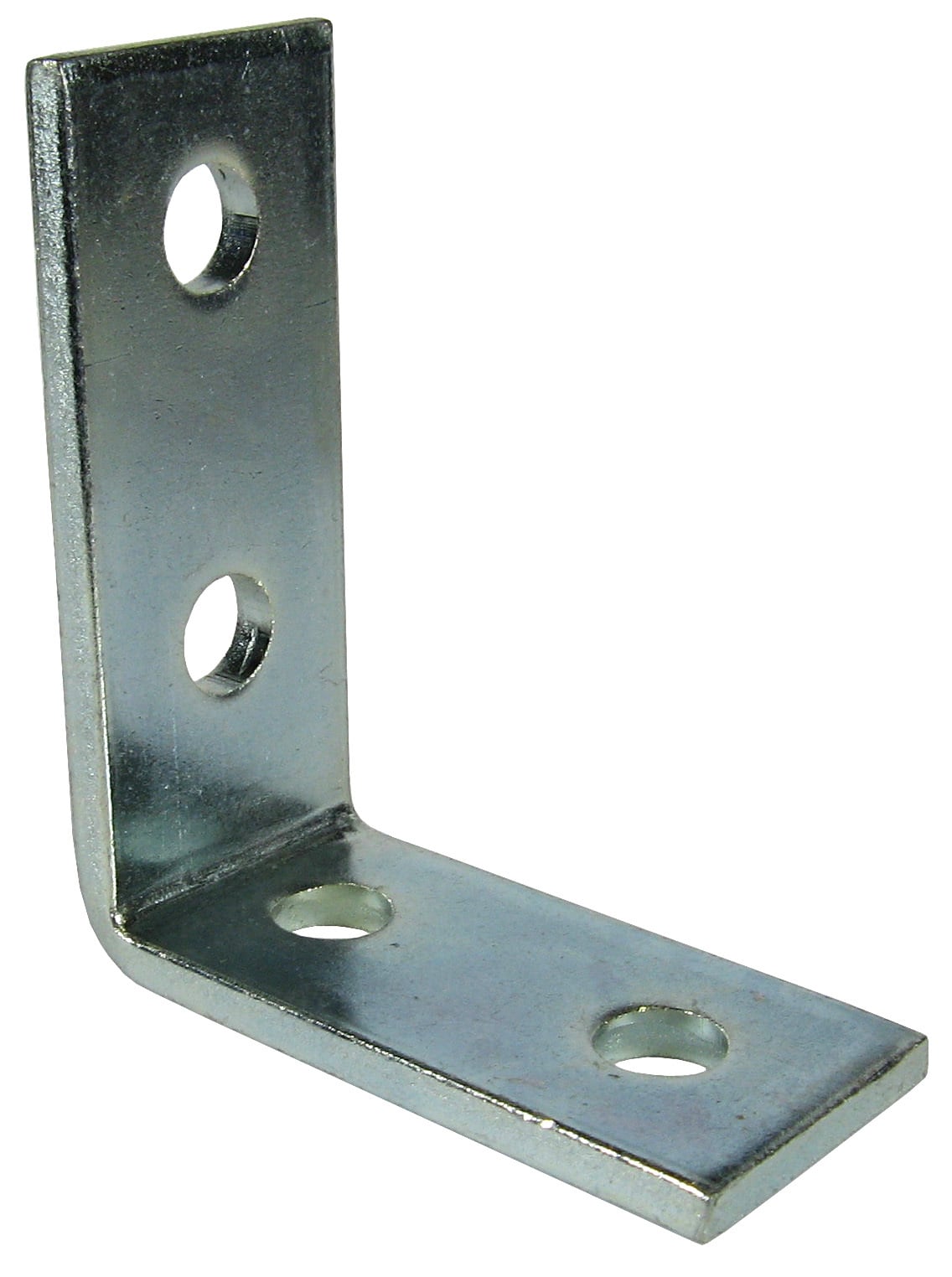 90 DEG Angle Fitting, 3-3/4 x 1-5/8 x 3-7/8 in. Size, Cold Formed Steel material, Electrogalvanized Finish, 4 holes