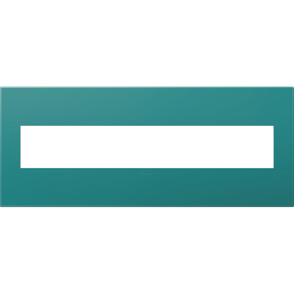 6-Gang 2-Module Wall Plate Turquoise Blue