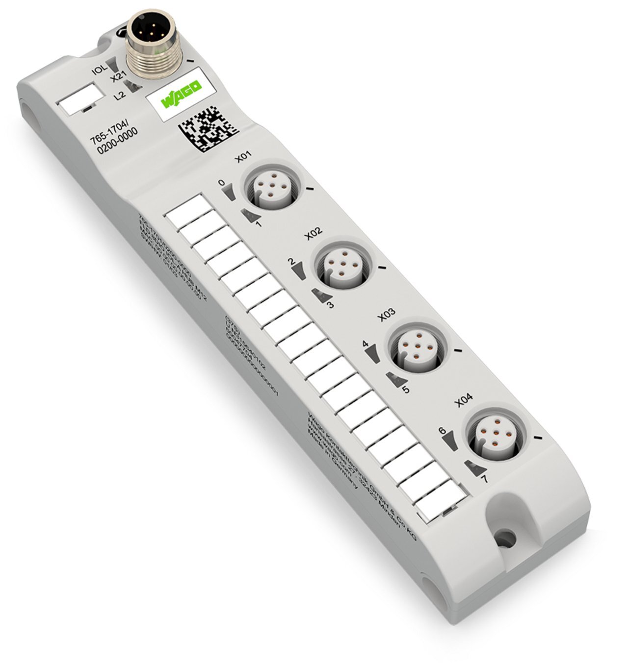 8-channel digital input/output; IO Link Class B Hub; DC 24 V / 2.0 A; 4xM12 connection; HubLine