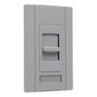 Slide Dimmer, Single Pole Slide-to-OFF4 Wire 24VDC, Gray. Requires PWP120277 Power Pack.
