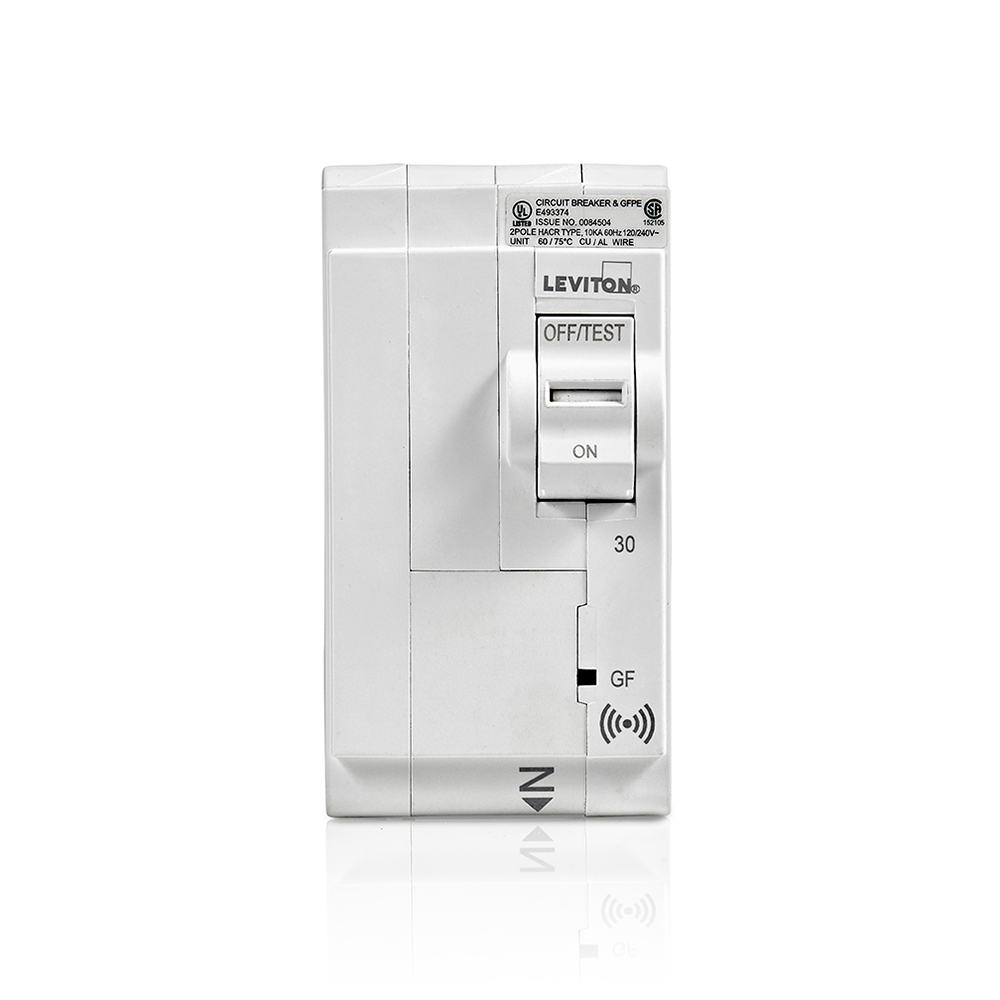 Smart Branch Circuit Breaker, GFPE 2-Pole 30A 120/240V, 10KA Interrupt Rating