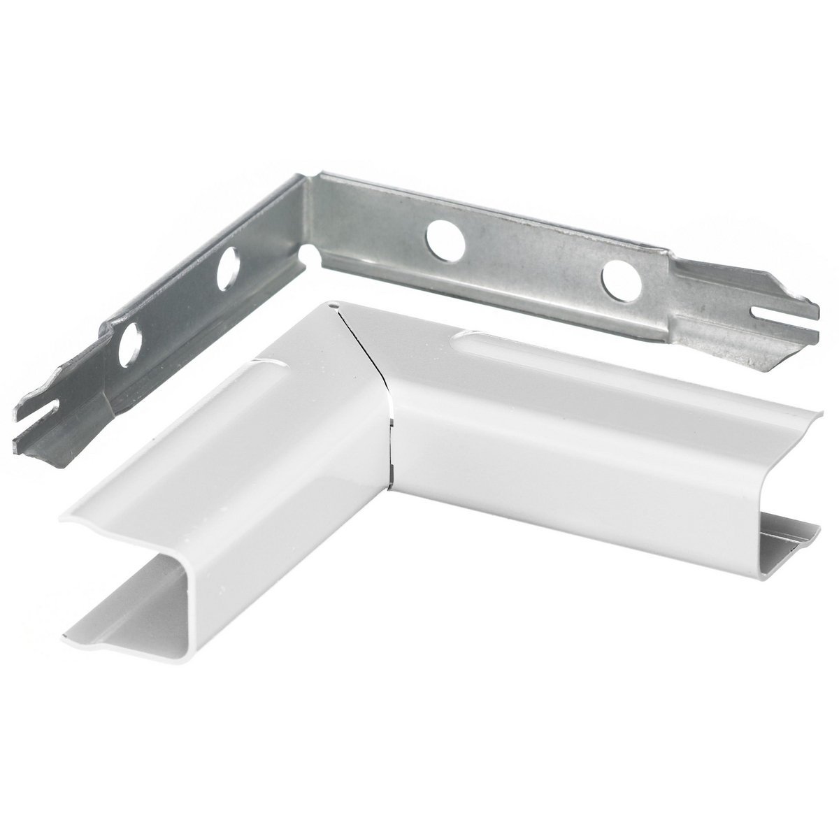 Metal Raceway, Internal Elbow, HBL700/750 Series, White