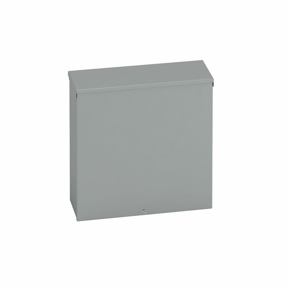Type 3/3R junction boxes, 12" height, 6" length, 12" width, NEMA 3R, Screw cover, RTSCGV NK enclosure, Surface mounted, Small single door, No knockout, Embossed thru holes, Galvanized steel