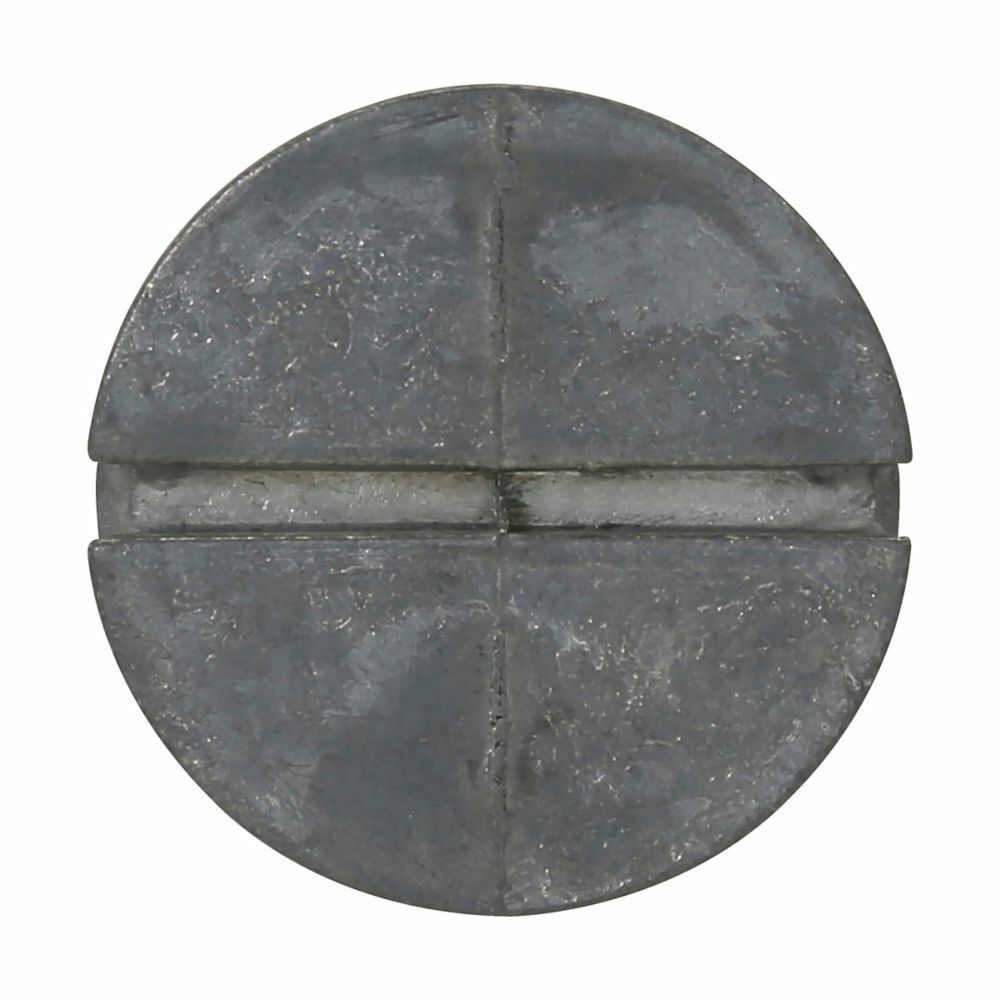 Eaton Crouse-Hinds series closure plug, Zinc, White, 1/2"
