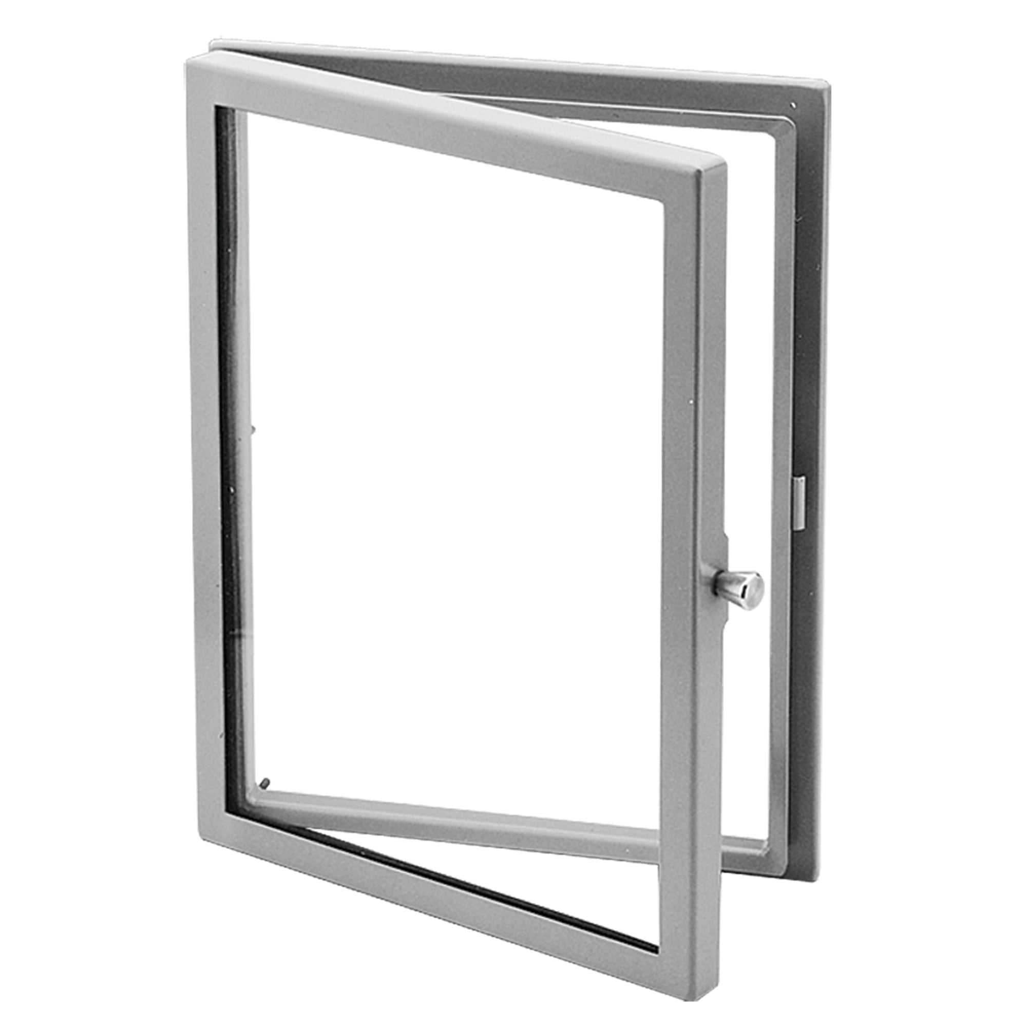 Hinged Window Kit, Type 12, 30.00x24.00x1.49, Gray, Steel