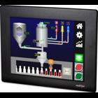 10.4" HMI with 4 Serial, 2 Ethernet, 2 USB Host, USB Device, Web server and Data Logging