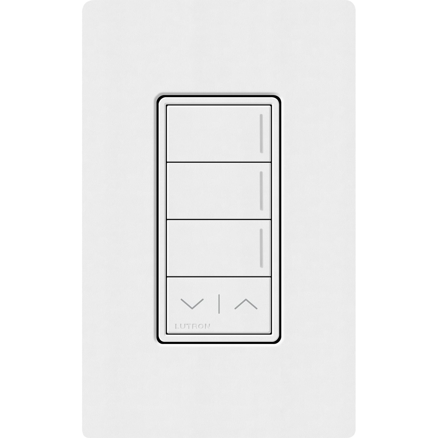 Lutron RadioRA 3 Sunnata RF 3-Button Keypad with Raise/Lower - Snow White