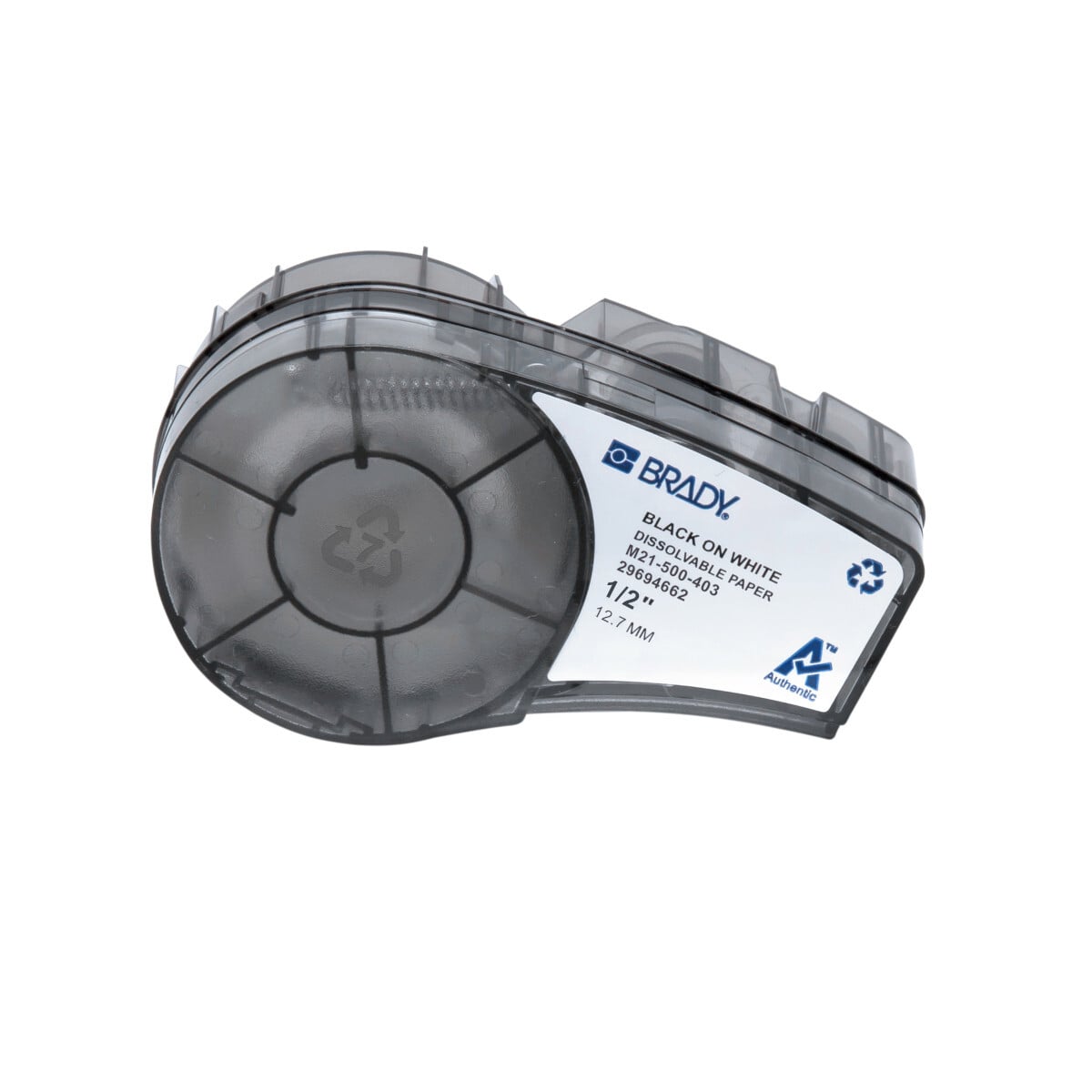 M21 Labels 0.5 x 25 ft L BK/WH
