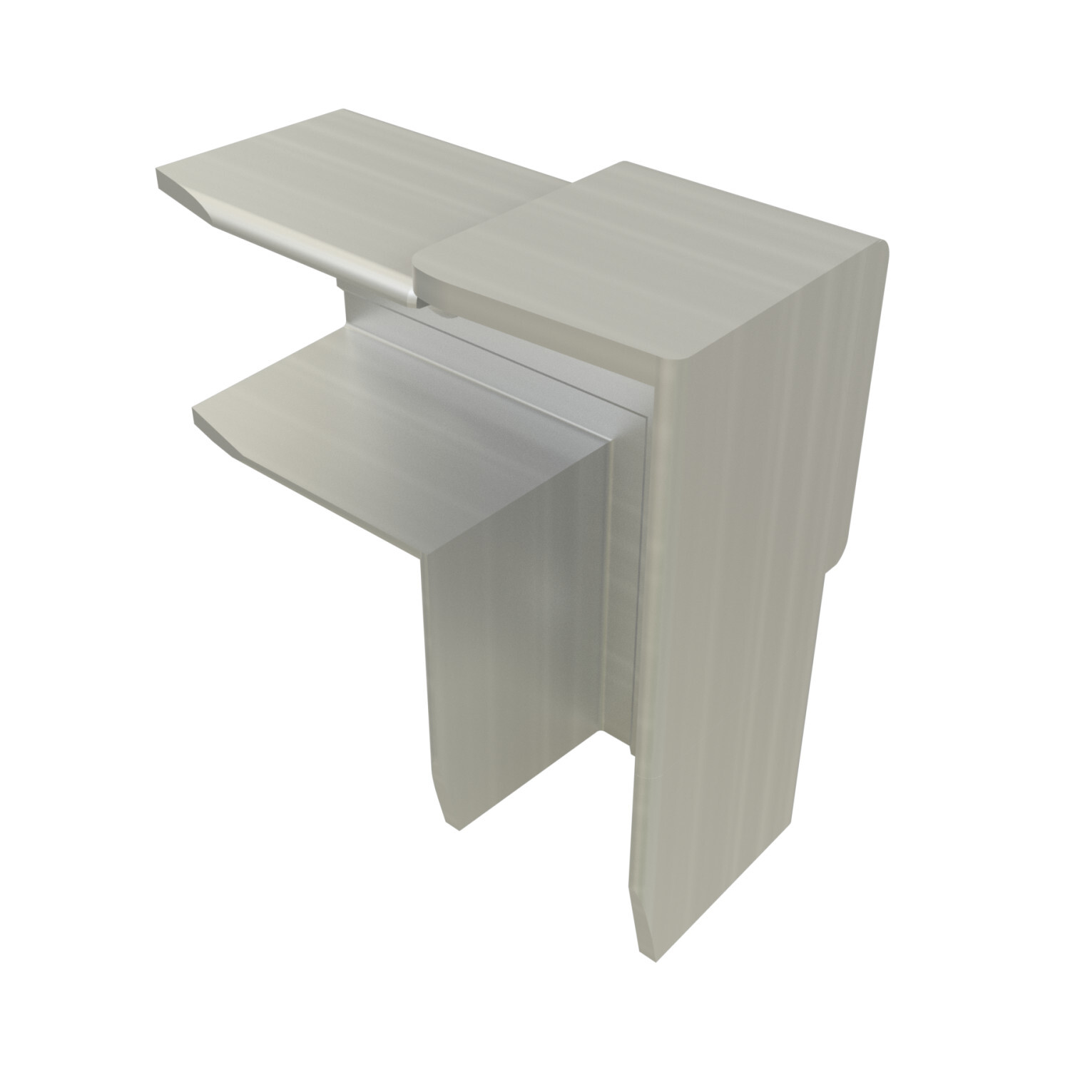 UNISTRUT FITTING, 3-1/4"x 1-1/2"x 3-1/4", AL