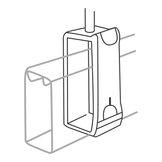 Steel Channel Hanger-Long with GoldGalv finish. For use with all series channel.