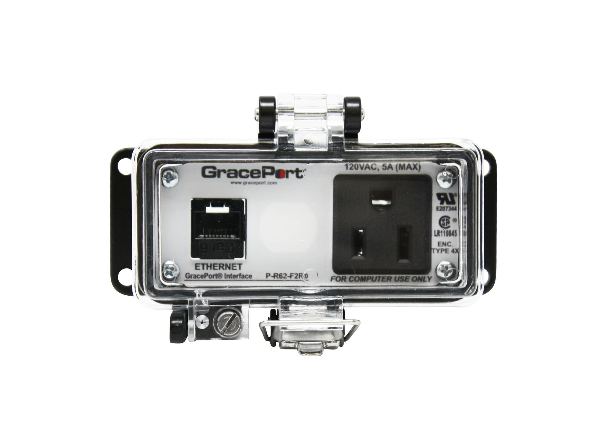 PANEL INTERFACE CONNECTOR WITH CAT 6 RJ45, PMH, UL TYPE 4X, SIMPLEX OUTLET, NO CB