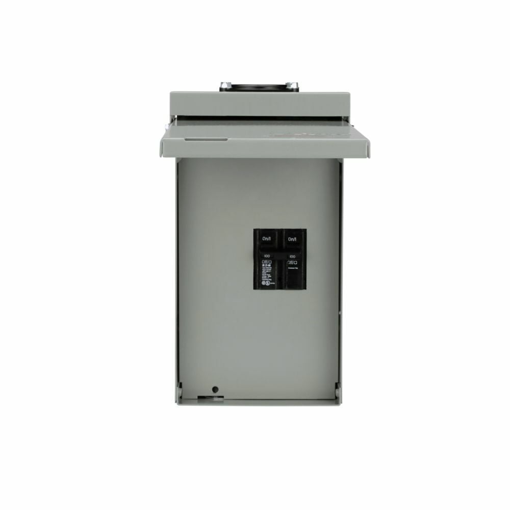 Eaton BR main lug loadcenter, 100 AMP, CONSUMER PACKED, ENCL 2/4 ckt, Nema 3R