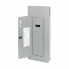 BR loadcenter, Main circuit breaker: BR, No feed-thru lugs, includes hold-down screw, 125A, Single-phase, 22 circuits, 22 spaces, 120/240V, 10 kAIC, Combo mounting, #6-1/0, Three-wire, NEMA 1 Metallic enclosure, Box size: C, Copper bus