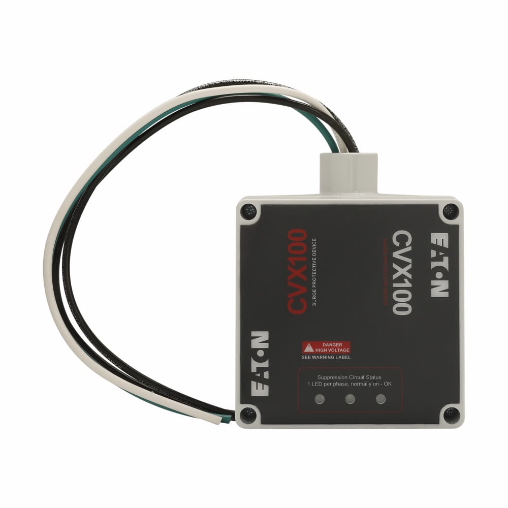 Surge Protection Device, CVX100 series, 100 kAIC, 200V ,208V, 220V, 230V, 240V, Includes ground, 320 L-L, 320 L-G operating voltage, Three-phase, Three-wire