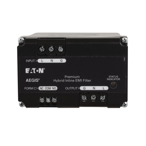 Eaton Powerline filter, 20A, 240 Vac rating, Single-pole, Premium protection with hybrid filtering, with Form C contacts