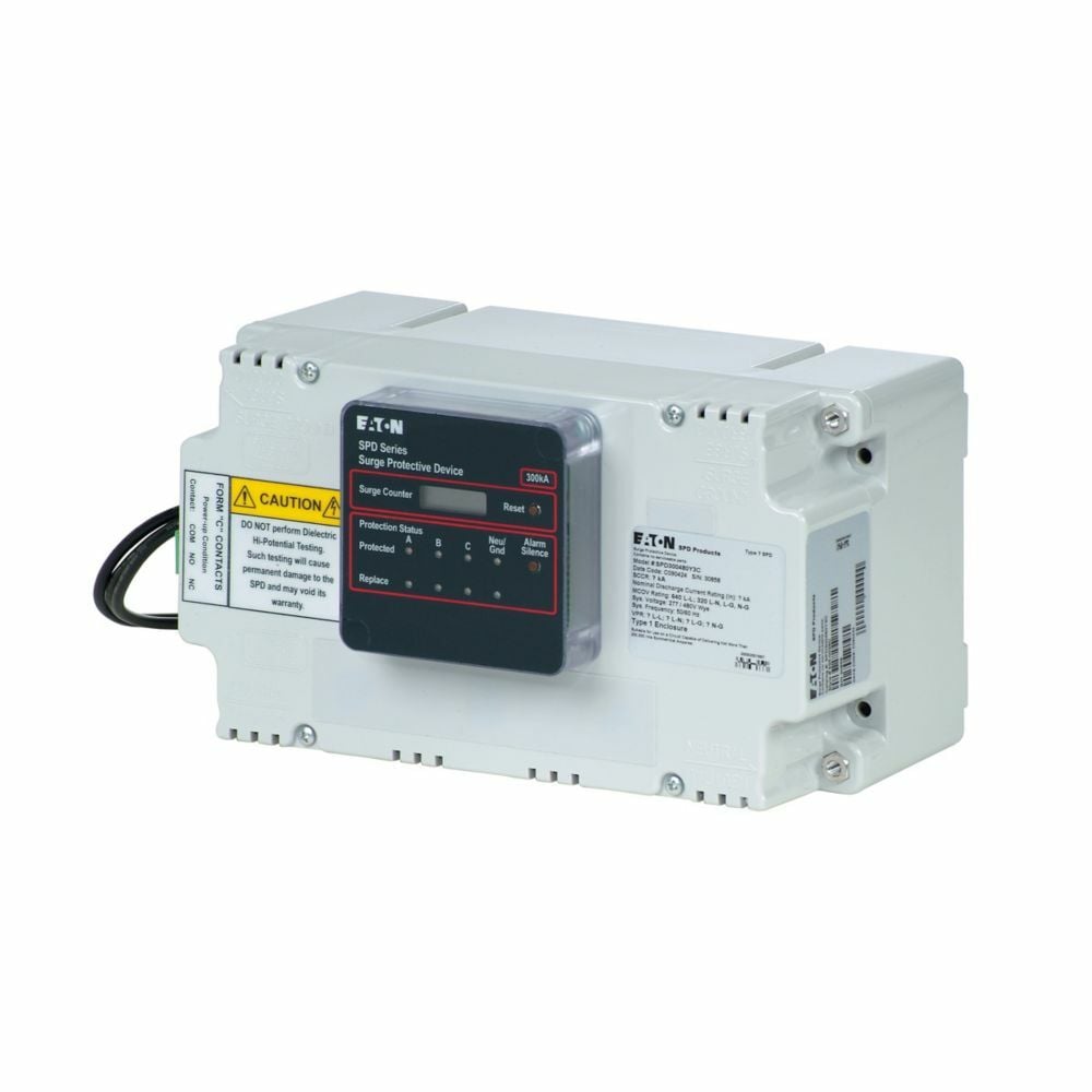 SPD, For switchboard, busways and panel boards (PRL1a, 2a, 3a, 3E, 4), 250 kAIC, 277/480V wye (4W+G), Standard feature package and surge counter, Internal integrated mount, 320 L-N, 320 L-G, 320 N-G, 640 L-L operating voltage