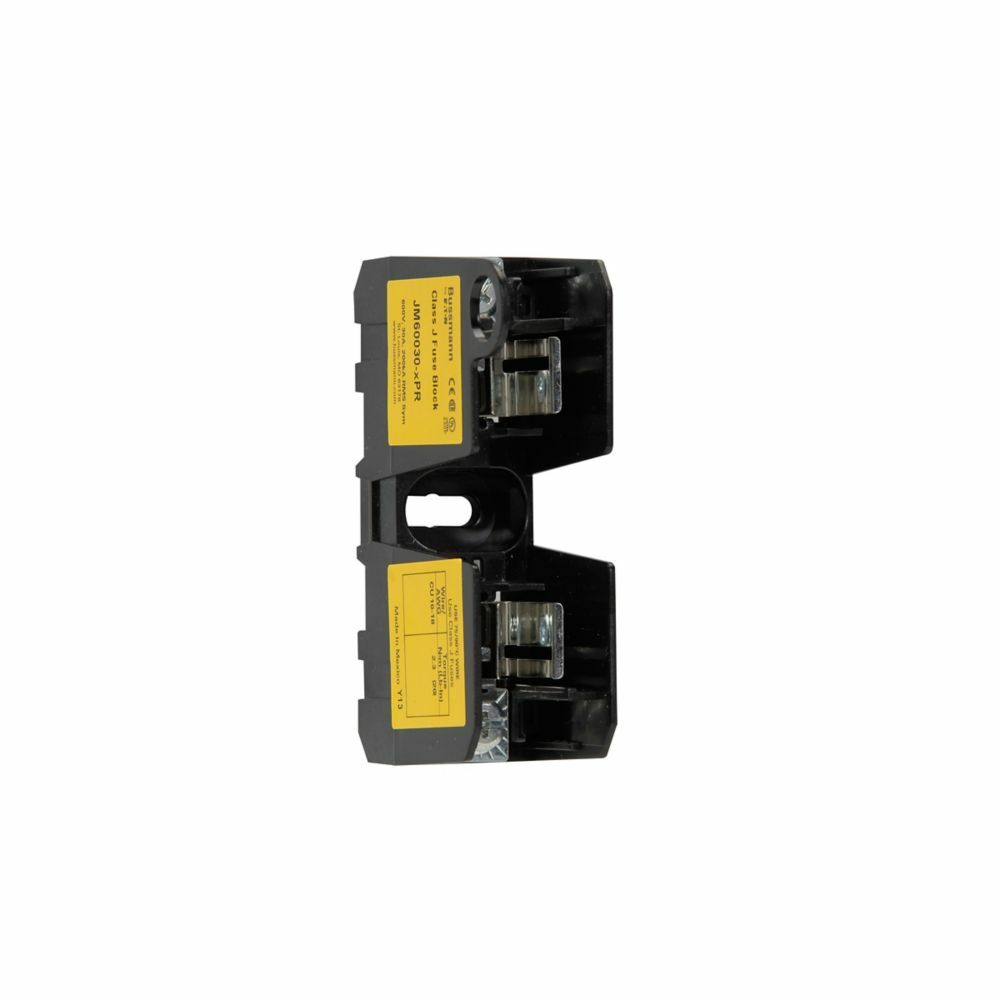 Eaton Bussmann series JM modular fuse block, Modular fuse block, 0-30 A, Single-pole, Class J, 200 kA, Screw with pressure plate, 200 kAIC, 600 V