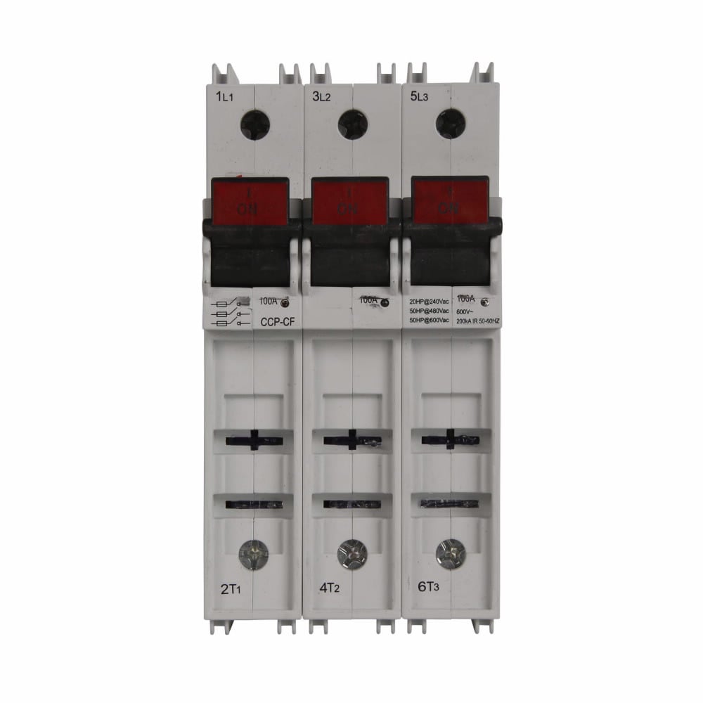 Eaton Bussmann series CCP UL98 fusible disconnect, 600 Vac, 125 Vdc, 100A, UL98 fusible disconnect, Three-pole