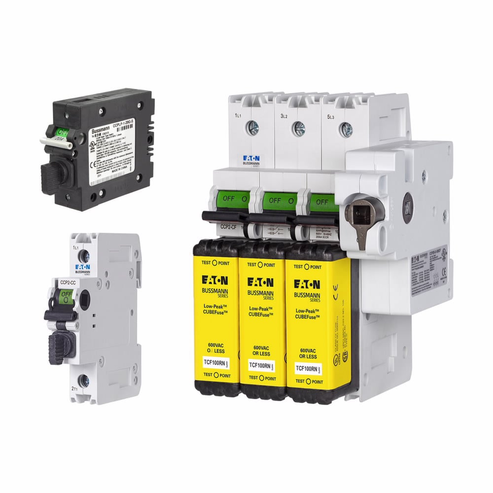 Eaton Bussmann series CCP UL98 fusible disconnect, Finger Safe, Lock-On provision, 600 Vac, 125 Vdc, 225A, UL98 fusible disconnect, Three-pole, 200 kA - CCP2S-2-60CF