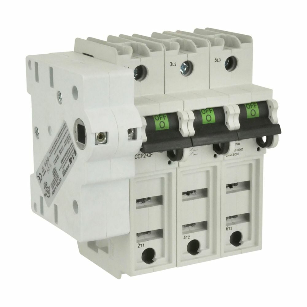 Eaton Bussmann series CCP UL98 fusible disconnect, Finger Safe, Lock-On provision, 600 Vac, 125 Vdc, 225A, UL98 fusible disconnect, Three-pole, 200 kA - CCP2SL-3-30CF