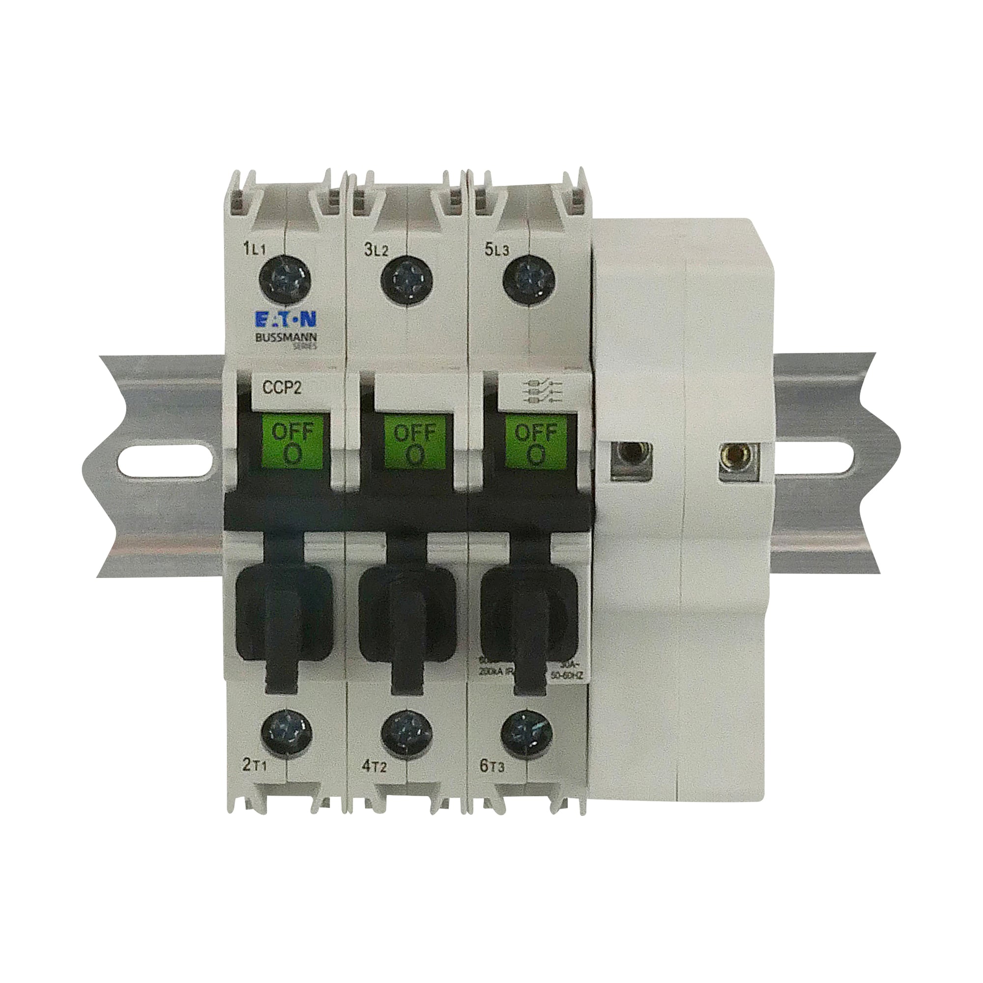 Eaton Bussmann series CCP UL98 fusible disconnect, 600 Vac, 125 Vdc, 30A, UL98 fusible disconnect, Three-pole, 60 Hz, Class CC, 200 - CCP2S-3-30CC