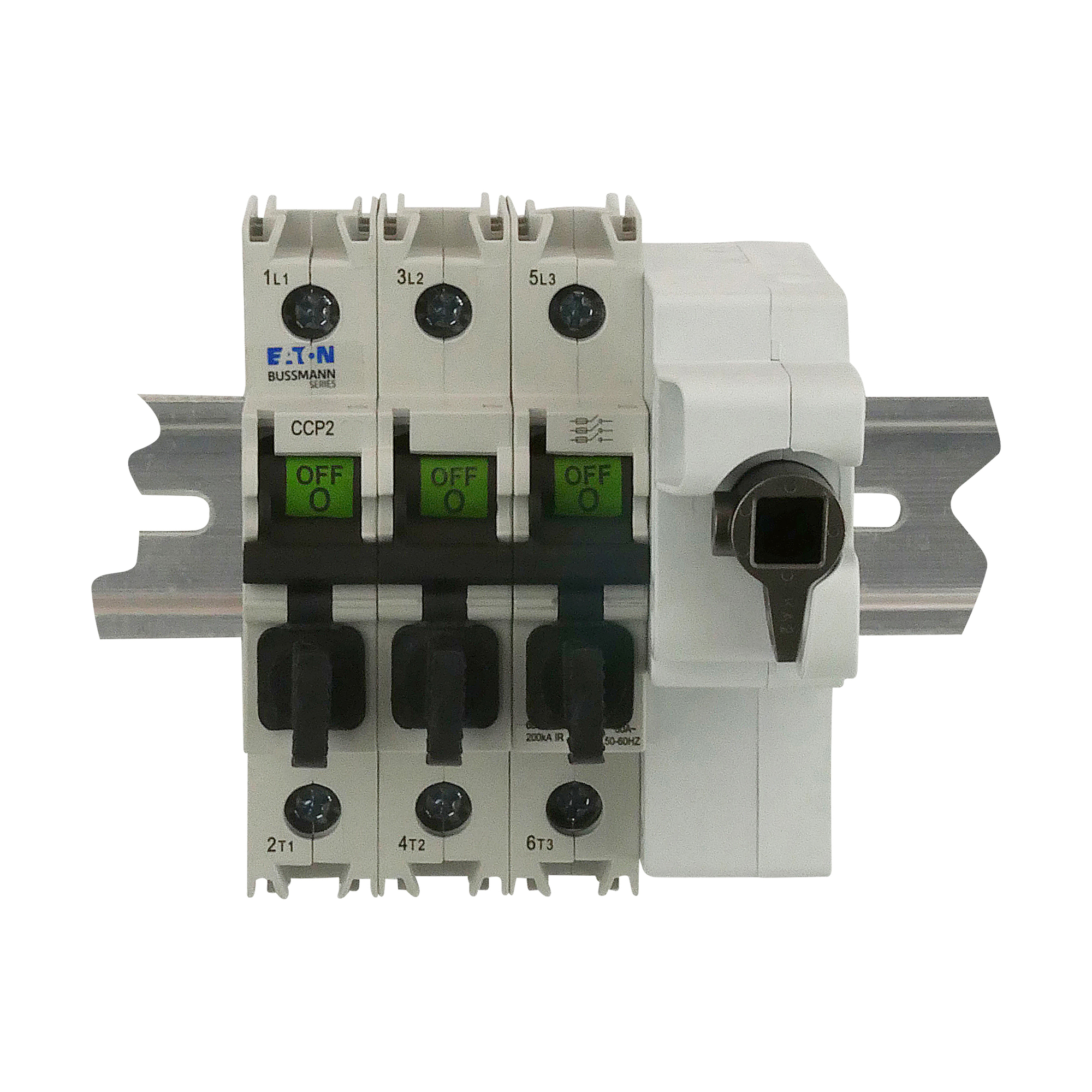 Eaton Bussmann series CCP UL98 fusible disconnect, 600 Vac, 125 Vdc, 30A, UL98 fusible disconnect, Two-pole, 60 Hz, Class CC, 200 - CCP2R-2-30CC