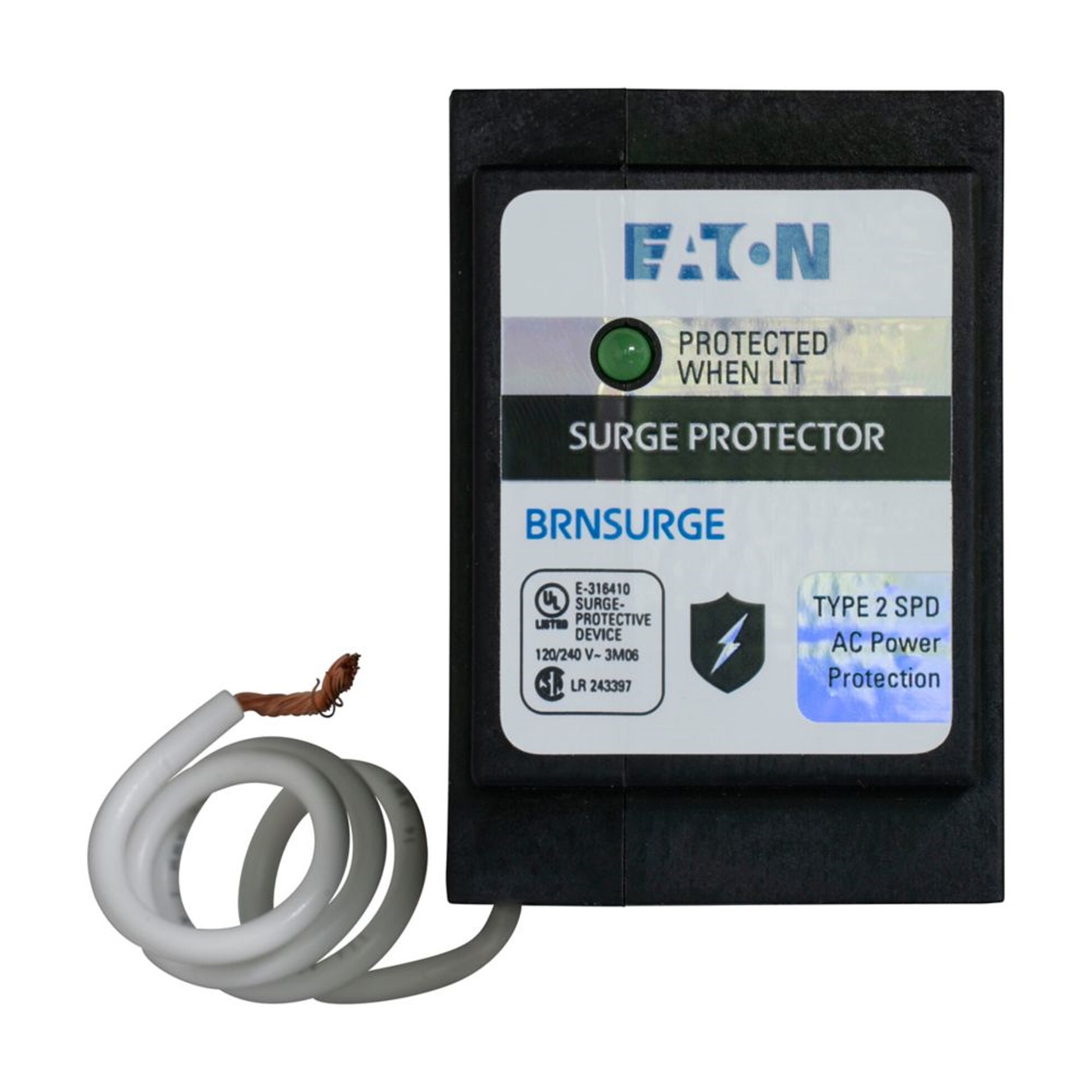 Eaton Type BR circuit breaker surge protective device, Two Pole, Surge Protective Device