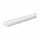Eaton B-Line series Flextray 2" deep straight section, Electroplated zinc galvanized, Steel, 8.2" actual area inside tray, 2"deep flex tray