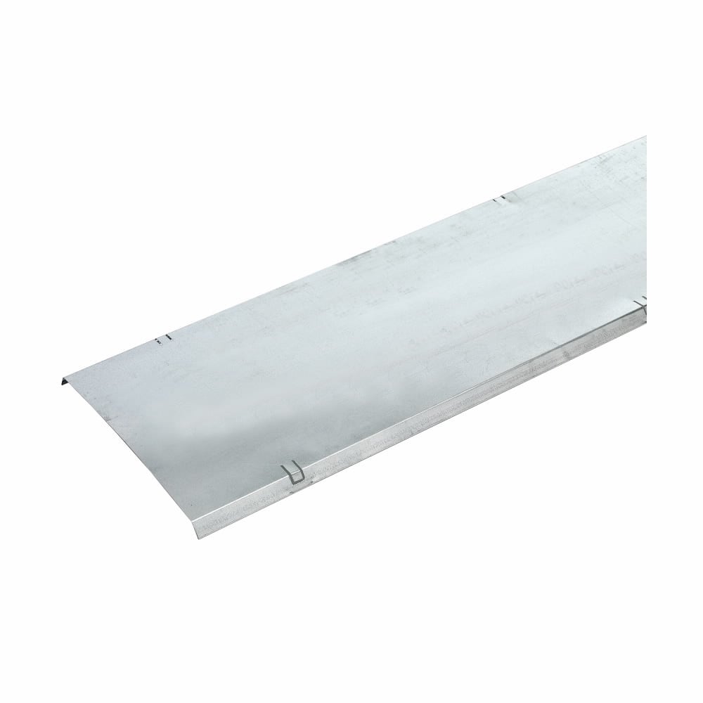 Eaton B-Line series Flextray cover, Pre-galvanized zinc, Steel, Easy bend-over tabs secure cover to trays, 8"X 118"flextray covers