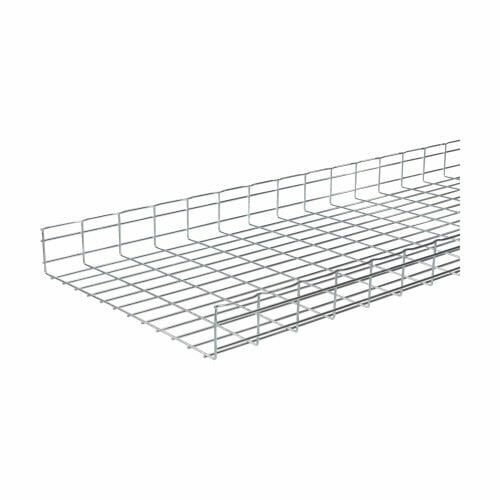 Eaton B-Line series Flextray 4" deep straight section, Pre-galvanized zinc, Steel, 47.5" actual area inside tray, 4"deep flex tray