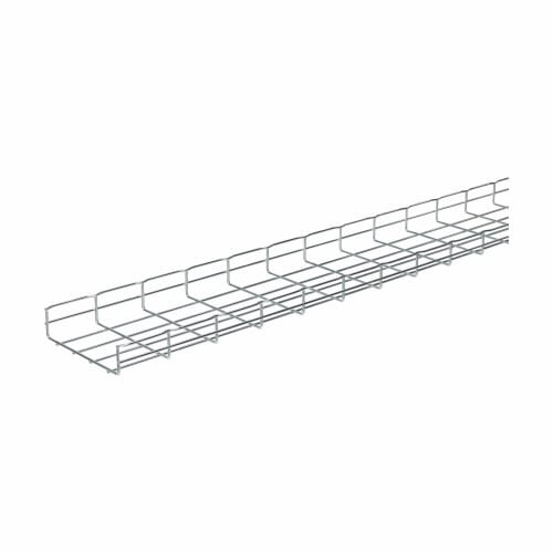 Eaton B-Line series Flextray 2" deep straight section, Pre-galvanized zinc, Steel, 12.1" actual area inside tray, 2"deep flex tray