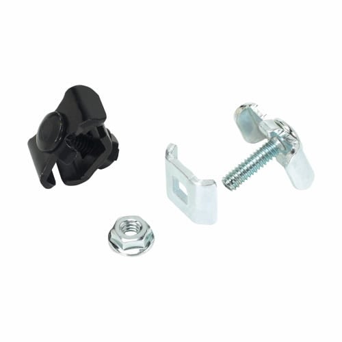 Eaton B-Line series Flextray splice and splice kit, Washer stud and finned nut included, Black powder coat, Steel, Washer split kit