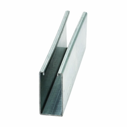 Eaton B-Line series spring nut, 0.85"Hx1.75"Lx1.3750"W, Steel, Hot-dipped galvanized, 3/8?-16 bolt size, 1100 lbs load, 800 lbs load