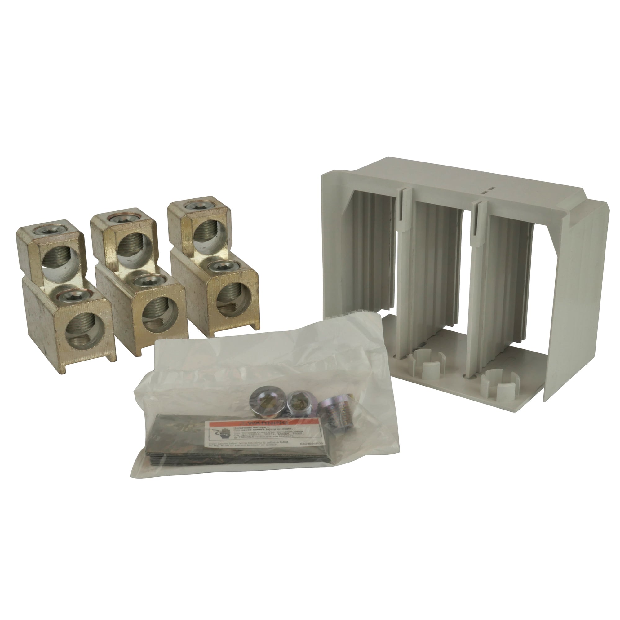 Eaton Bussmann series CCP/CCD lug and barrier, 400A, 500 to 200 AWG (240 to 35 mm2), Aluminum