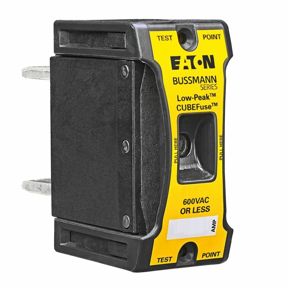 Eaton Bussmann series TCF fuse, 110 A, 60 Hz, 50 Hz, Dual, Class CF, Black, Non-indicating, Blade end, Time delay,Class CF, 200 kAIC, Glass filled PES, Standard, 1, 600 V, TCFH200N, CCP2-3-200CF