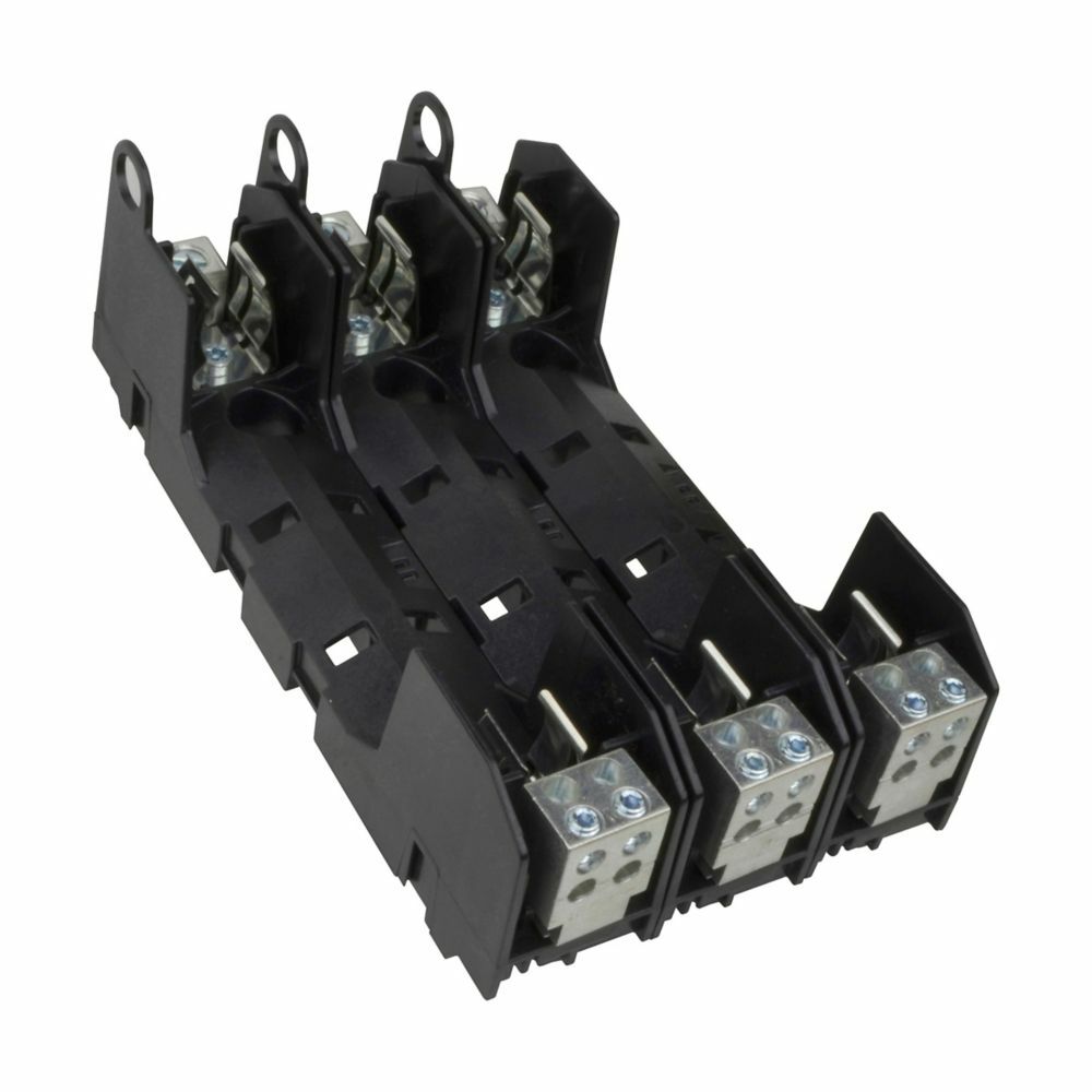 Eaton Bussmann series HM power distribution fuse block, 600V, 30A, Box lug, Three-pole