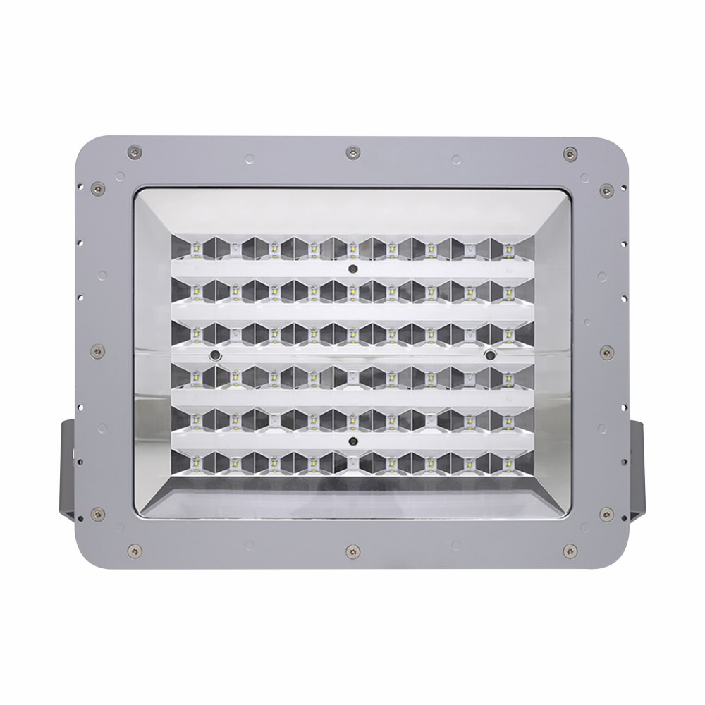 Eaton Crouse-Hinds series Champ FMVA LED floodlight, Cool white, Dimmable driver, 3/4" entry, 400W equiv, Heat and impact resistant glass lens, 13000 lumens, 140 lm/W, Die cast aluminum, Yoke mount, 100-277 Vac, 108-250 Vdc, 93W, 7x6 optics