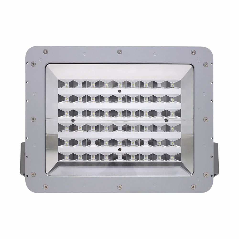 Eaton Crouse-Hinds series Champ Pro PFMA LED floodlight, Cool white, Dimmable driver, 3/4" entry, 175-250W equiv, Heat and impact resistant glass lens, 9000 lumens, 138 lm/W, Die cast alum, Yoke mt, 100-277 Vac, 108-250 Vdc, 66W, 7x6 optics