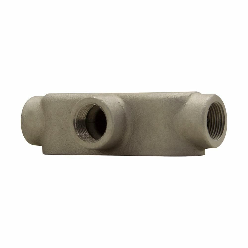 Eaton Crouse-Hinds series Condulet Mark 9 conduit outlet body, Copper-free aluminum, T shape, 2-1/2"