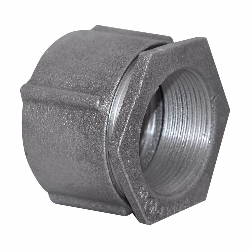Eaton Crouse-Hinds series three-piece conduit coupling, Rigid/IMC, Aluminum, Concrete tight, 3/4"