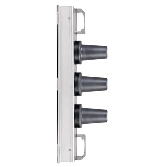 15/25kV 600 Series Deadbreak 3-Point Junction, Rubber Junction, Stainless Steel U-Straps and Back Plate.