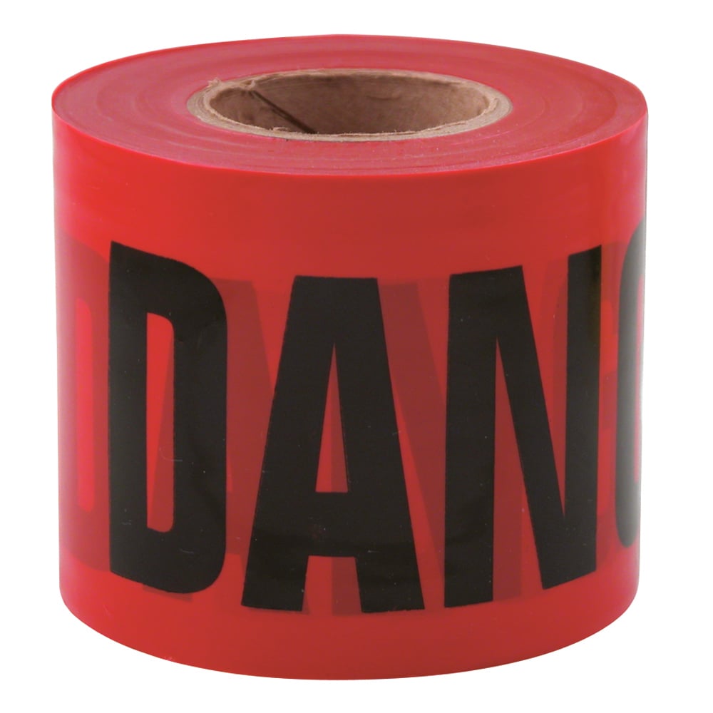 200 ft. Red Barricade Tape - Danger/Peligro