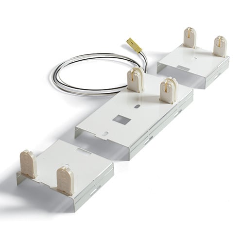 EPCO, 8-FT Fixture Bracket Kit - Pre-Wired: Uses four (4) T8 LED Tubes. Includes 4-FT Supply Line with Luminaire Disconnect and four (4) Dead-End Lamp Holders. For Fixture Housing 4.25" to 5.0 Wide.