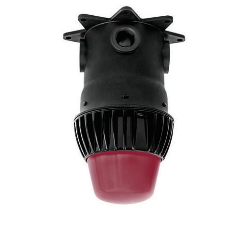 EPCO, Ceiling Mount Light Fixture, Wet Location, Wattage: 15 WTT, Lamp Type: LED, Number Of Lamps 1, Mounting: Ceiling Mount, Height: 7.325 IN, Includes: Luminaire, Aluminum Heat Sink, Junction Box, Red Lens