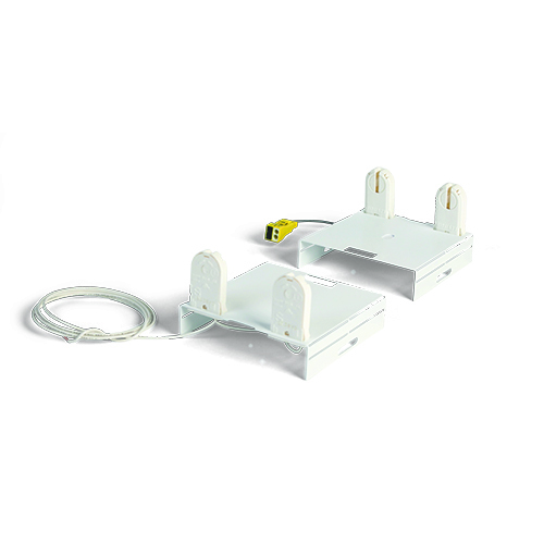 EPCO, 4-FT Fixture Bracket Kit for Dual-End Powered T8 LED Lamps - Pre-Wired: Uses two (2) T8 LED Lamps. Includes 4-FT Supply Line Jumper with Luminaire Disconnect