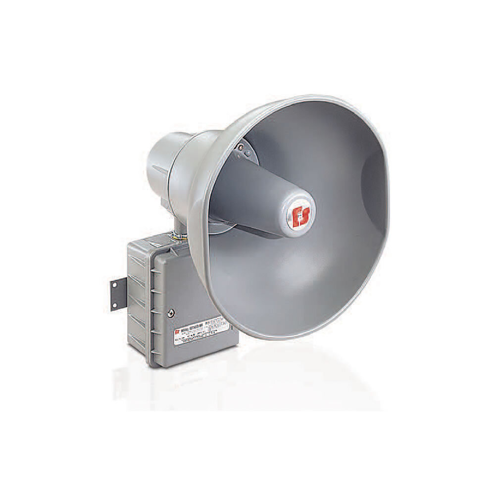 Electronic Siren, Remotely Selectable, Harardous Location, Multi-Voltage - Multi-voltage design accepts 24VDC or 120/240VAC. Produces three tones  wail, yelp, and horn. Produces up to 110.5 dBa at 10 feet (120.5 dBa at 1 meter). Type 4X, IP66 enclosure. IP69K compliant. External mounting tabs. Indoor/outdoor use. UL and cUL listed for Class I, Division 2, Groups A, B, C and D & Class II, Division 2, Groups F and G & Class III.